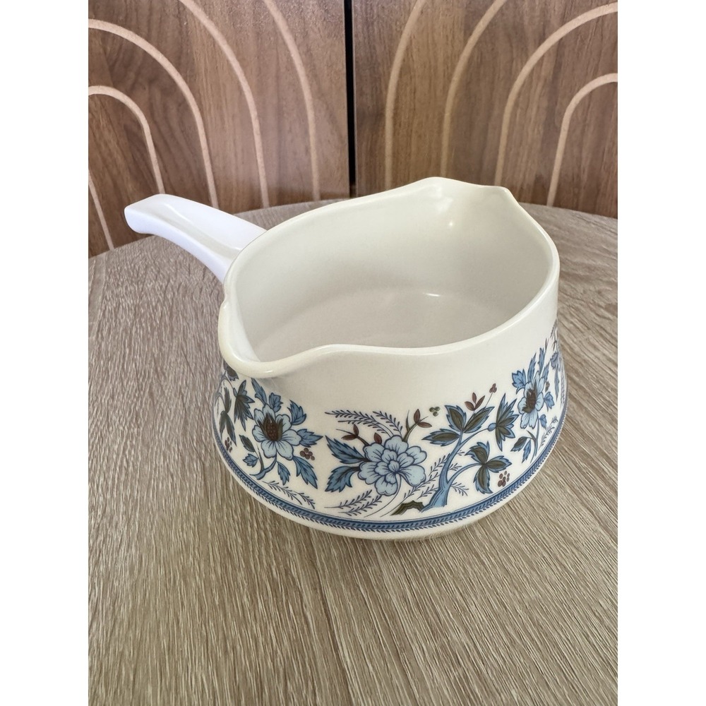 Noritake Progression China Blue Moon 9022 JAPAN Handled Gravy Boat